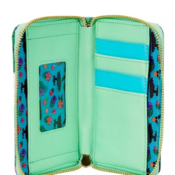 Loungefly Disney Jungle Book Mowgli, Baloo and Kaa Bare Necessities Zip Wallet - Picture 2 of 6